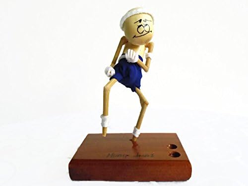 Waisawasdee Muay Thai Wood Decorated Thai Boxing Pen Pencil Holder Desk Organizer Home Office Storage