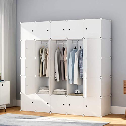 image for MAGINELS Wardrobe Armoire Closet Clothes Organizer Cube Storage Bedroo
