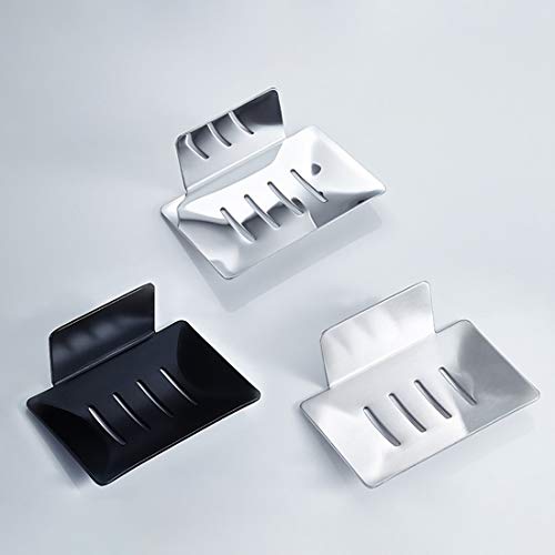 CHRUNONE SelfAdhesive Soap Dish for Shower, Aluminum Bar Soap Holder