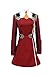 BoerMee Womens Darling Cosplay Costume Zero Two School Uniform Dress (S, Red)