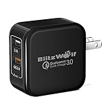 Qualcomm Quick Charge Wall Charger, BlitzWolf Qualcomm QC3.0 30W 2.4A Dual USB Port Travel Charger With Power3S Tech for Xiaomi5, LG G5, HP Elite x3, HTC 10, Asus ZenFone 3, LeEco Le MAX 2