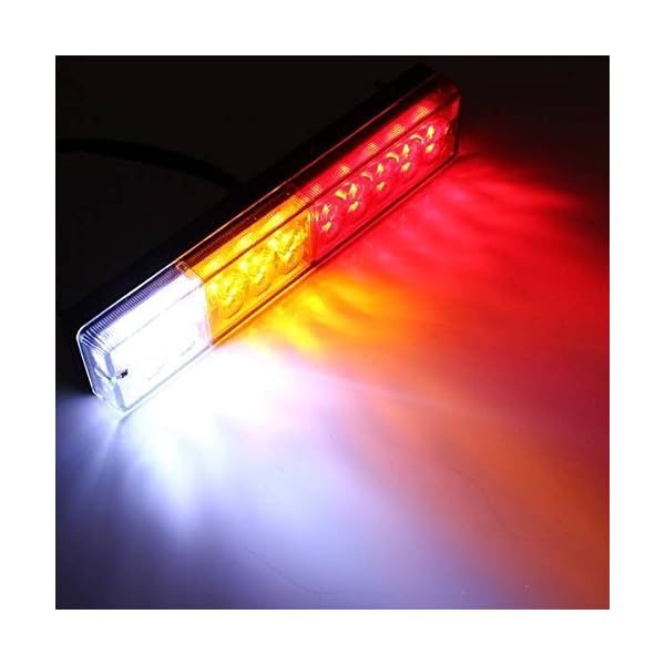 20-LED-Trailer-Tail-Lights-Glamouric-Brake-Rear-Lights-Turn-Signal-Reverse-Lamp-3W-IP65-Waterproof-RV-Stop-taillights-Red-Amber-White-for-Cars-Boats-Trucks-Pack-of-2