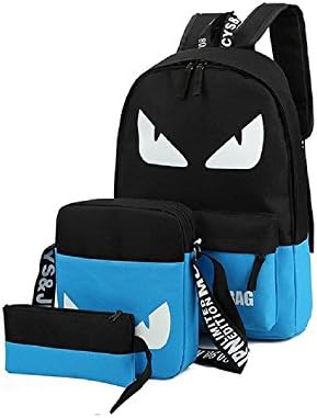 Set 3 Pcs Backpacks Shoulder Bag Bags Fluorescence Backpack For Books Smart Phone Laptop Pens Pencil