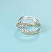 UNY Ring Vintage Designer Fashion Brand women Valentine Gift Two Tone plating Twisted Cable Wire Rings