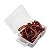 WINOMO 20g Soft Lures Plastic Lifelike Fake Earthworm Grub Worm Fishing Lures Baits (Red)