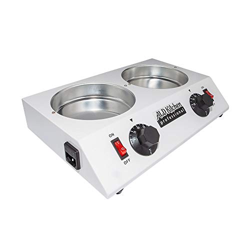Chocolate Melting Machine & Warming with Double Tanks 4kg Capacity | Stainless Steel 110V Choco Melter for Home or Bakery Use with Digital Control (1 Pot MANUAL) (Double)