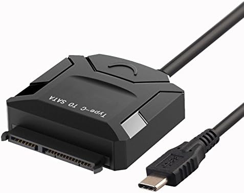 E2E USB 3.1 Type C to SATA III 2.5'' 3.5'' SSD/HDD Adapter Cable 10Gbps for any with USB-C Computer 12'' Macbook 2016 Macbook Pro, Chromebook Pixel 2015 and more (12V AC Adapter not included)