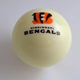 NFL Billiard Ball * All teams and colors * Great for replacement (Cincinnati Bengals White)
