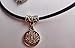 Yoga Lotus Choker, Om Choker, Charm Choker, Choker Necklace, Black Choker, Hippie, Boho, Grunge Choker, Buddhism Choker, Lotus Choker