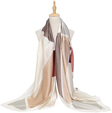 Bellonesc Silk Scarf 100% silk Long Lightweight Sunscreen Shawls for Women