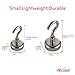 Heavy duty magnets, Magnetic Hooks 25 Pounds and 44 Pounds Pull Force Magnet Bases used for-Neodymium Indoor/Outdoor Magnet Hook , multi purpose Neodymium Magnets declutter your space-Warmtaste