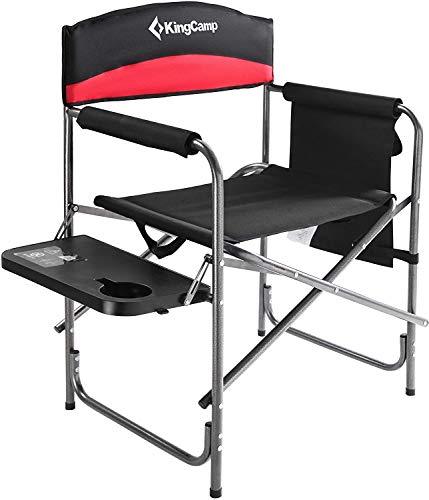 folding directors chair with side table
