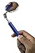 Bastex Telescoping Inspection 2 Inch Mirror Tool - Long Stick Extends up to 33 Inches. Includes 2” Round Adjustable Extendable Mirror for Mechanics, Automotive, Machinist and More - Blue