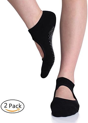 Yoga Socks for Women,Ballet Grip Socks for Barre Pilates Yoga Dance Low Cut Socks Non Slip Skid Cotton Ankle Sport Toe