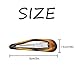 Dofash Epoxy Snap Hair Clips Metal Grips 5cm/2in Tortoise Accessories 12Pcs (Epoxy Tortie)
