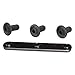 80/20 Inc., 3357, 15 Series, Bolt Assembly: 5/16-18 X .687" Flanged Button Head Socket Cap Screw (FBHSCS) and Slide-In Triple Economy T-Nut, Black Zinc