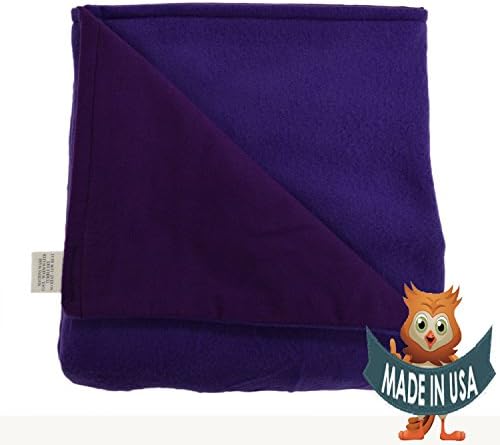 Child Small Weighted Blanket by Sensory Goods 5lb Medium Pressure - Purple - Fleece/Flannel (30'' x 48'')