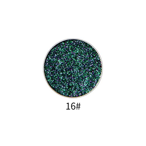 Fheaven (TM) Pro Eyeshadow Glitter Make-up Powder Metallic Shimmer Eye Shadow Palette Highly Shine Pigmented Mineral Cosmetic Makeup 15 Colors Available (A)