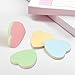 4PCS Heart Shaped Sticky Notes, Colored Sticky Notes Pink Red Blue Cute Fun Love Self-Adhesive Note for Kids School Classroom Office College (Heart)