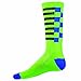 Red Lion Boxes Athletic Crew Socks ( Neon Green / Royal / Black - Medium )