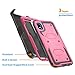 for Samsung Galaxy A10e Case, Heavy Duty Shockproof Built in Screen Full Body Protection Case Cover with Swivel Belt Clip and Kickstand for Samsung Galaxy A10e 5.8inch (Pink)