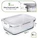 Prep Naturals Glass Meal Prep Containers (5 Pack, 30 Ounce) - Glass Food Storage Containers with Lids - Glass Storage Containers with Lids - Lunch Containers Airtight Food Prep Containers Bpa-Free