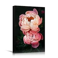 Canvas Wall Art Pink Petal Close Up Bedroom Close Up Colorful Floral Multicolor Petal Photography Romantics - 12x18 inches