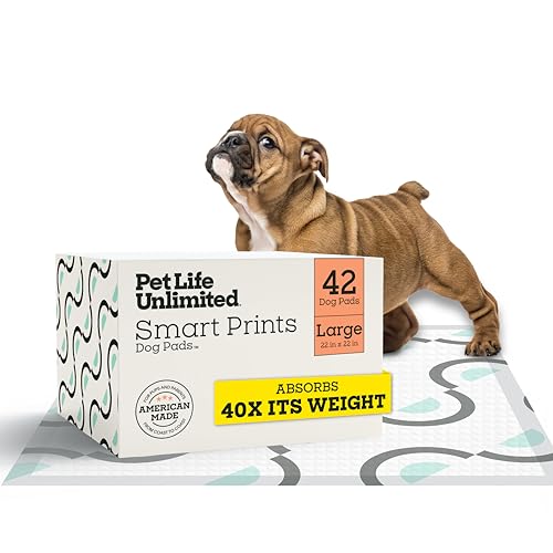 Pet Life Unlimited Smart Prints Large Puppy Pads for Dogs, Potty Training Pee P…