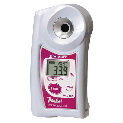 ATAGO Digital Cutting Fluid Refractometer PAL-102S, Digital Hand-held Refractometer, for Cutting oil, Cutting Fluid, Lubricant and Coolant Made by ATAGO JAPAN