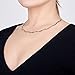 Amberta 925 Sterling 3 Tone Silver 5 mm Herringbone Chain Necklace Length 18
