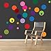 Polka Dots Wall Decals- Vinyl Wall Decal Dots Removable -Wall Decor Stickers Wall Dots for Bedroom Living Room Kids Boys and Girls