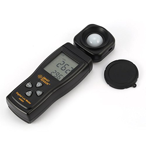 SMART SENSOR AS803 Digital Lux Meter Luminance Tester Light Meter 1-200000 Lux Tools Photometer Spectrometer Actinometer