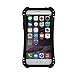 IPhone SE Case,WishLotus Shockproof Drop Proof Water Resistant Carbon Fiber Zinc Magnesium Alloy Metal Gorilla Glass Heavy Duty Armor Case Cover for Apple iPhone SE (2016) & iPhone 5S 5 (Black)