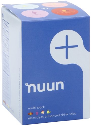 NUUN SPORT ELECTROLYTE TABLETS WITH MAGNESIUM, CALCIUM, POTASSIUM, CHLORIDE & SODIUM, GLUTEN FREE & VEGAN, MIXED FLAVORS, 4 PACK (40 SERVINGS TOTAL)