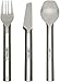 Esbit Ultra Lightweight Titanium Cutlery 3 Piece Set with Fork, Spoon and Knife