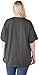 Wonder Woman Plus Size T-shirt DC Comics Distressed Logo Print Charcoal (3X)
