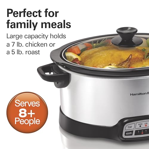 Hamilton Beach Programmable Slow Cooker with Flexible Easy Programming