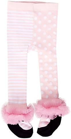 Vimuntado Baby Girls Tights Ballet Infant Toddler 0-3T Ruffle Legging Newborn Cotton Stockings (12-18 Months, LGS007)