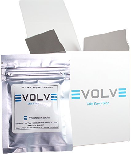 Evolve Pure Hangover Prevention | On The Go, Resealable Packets | No Proprietary Blends | 110% Guaranteed | 10 Servings