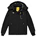Wantdo Boy's Waterproof Ski Jacket Fleece Snowboarding Jackets Warm Thick Winter Coat Hooded Raincoats