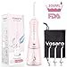 Cordless Water Flosser For Teeth 300ML, Portable Oral Irrigator Travel Dental Water Pick Teeth Cleaner With 3 Jet Tips, Rechargeable Waterflosser,IPX7 Waterproof Braces Flossers For Adults And Kids