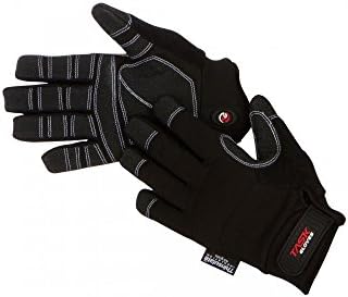 Task Gloves 3M Thinsulate Thermal Mechanic Work Gloves (6 Pairs) - Double Layered Palm Cover- Large
