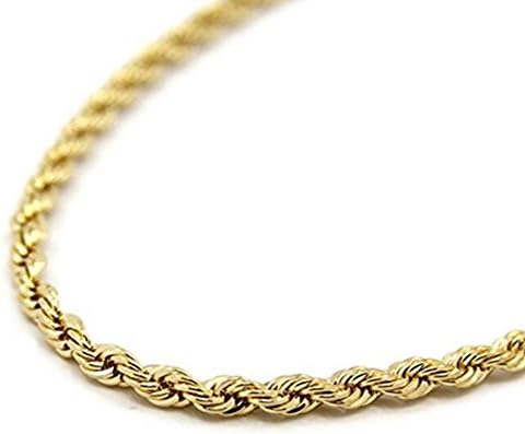 Mens 24K Yellow Gold Filled 5mm Rope Chain Necklace 28" Inches