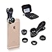 5 in 1 HD Camera Lens Kit 198 Degree Fisheye Lens/0.63x Wide Angle/15x Macro Lens/2X Telephoto Lens/CPL Lens for iPhone 6/6s Plus SE Samsung Galaxy S7/S7 Edge S6/S6 Edge and Most Smartphone