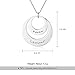 Personalized 2 Disc Name Necklace Engraved Mothers Charm Pendant Necklace Friendship Gifts for Women