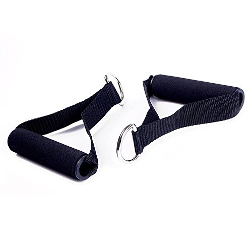Ownsig 2 Pack Tricep Rope Cable Exercise Fitness Machine Attachments Bar Dip Station Resistance Band - Thumbnail 2