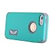 iPhone SE Case, Pandawell™ Shockproof Hybrid High Impact Hard Plastic+Soft Silicon Rubber Armor Defender Case Cover for Apple iPhone SE (Mint Green/Grey)
