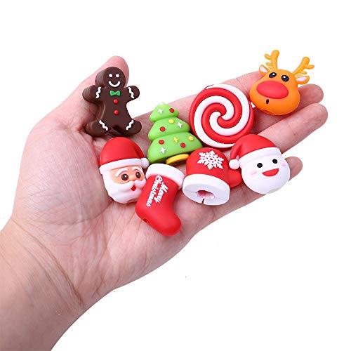 Christmas Cable Bite All Cable Cord Cable Saver Animal Phone Accessory (E) - Thumbnail 4