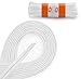 OrthoStep Oval Athletic White 54 inch Shoelaces 2 Pair Pack