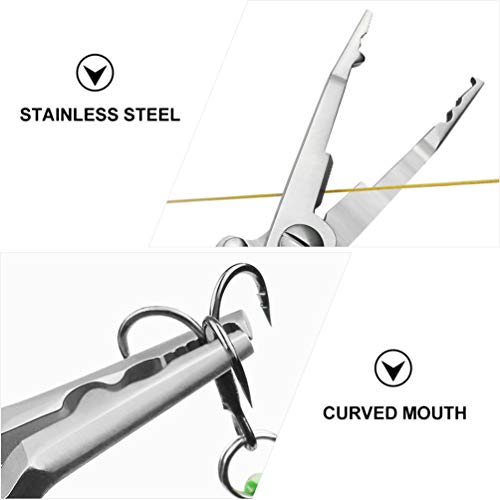 BESPORTBLE Angelzange Schere Multifunktions-Edelstahl Angelgeflechtzange Drahtschneider Hochleistungs-Angelgeräte… – Bild 3